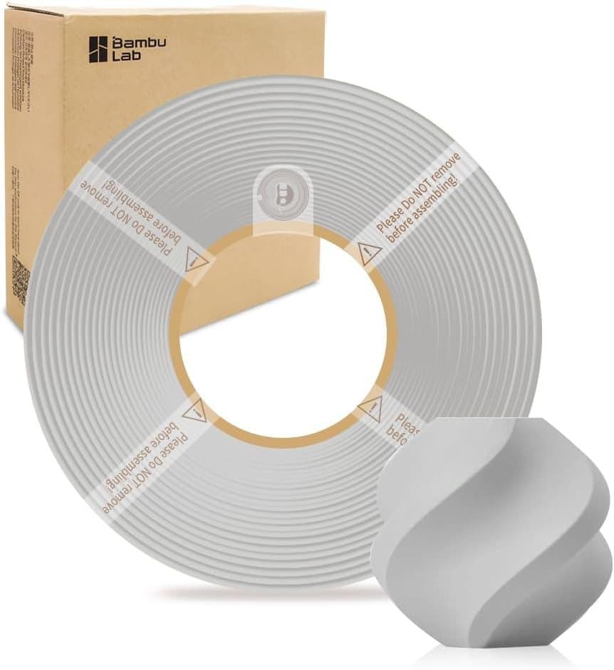 Filamento Bambulab PLA Lite Recarga Gris 1kg