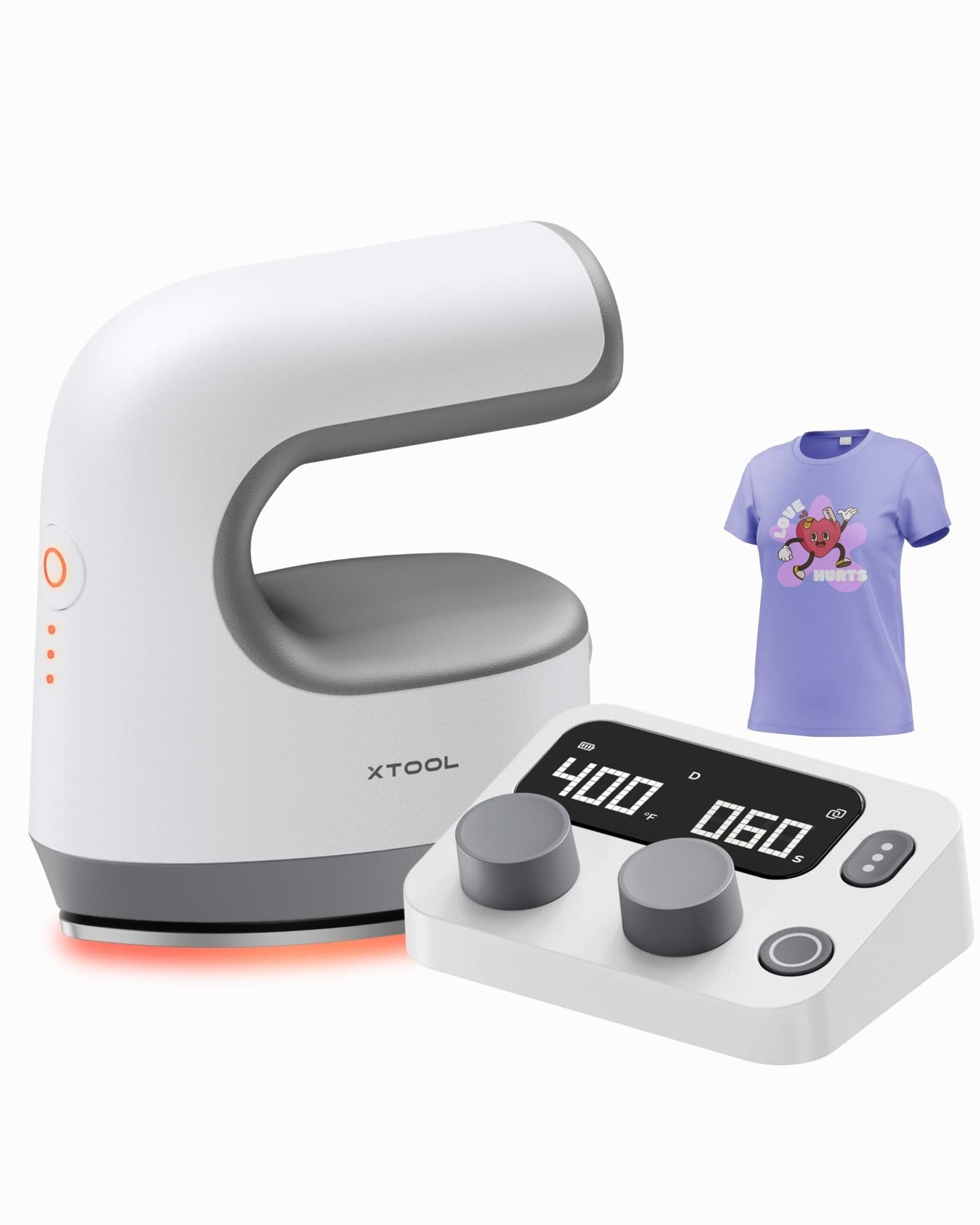 xTool Mini Heat Press Machine con Wireless Control Pod - Prensa Térmica Portátil Ultra Ligera Entrega Inmediata
