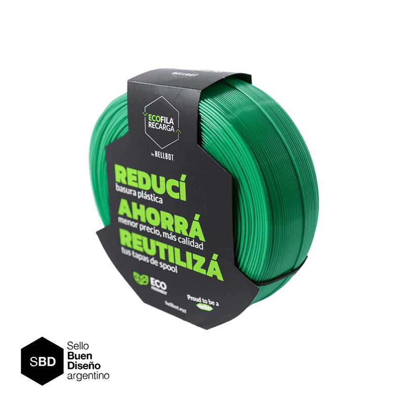 Recarga Ecofila Hellbot PLA - Verde