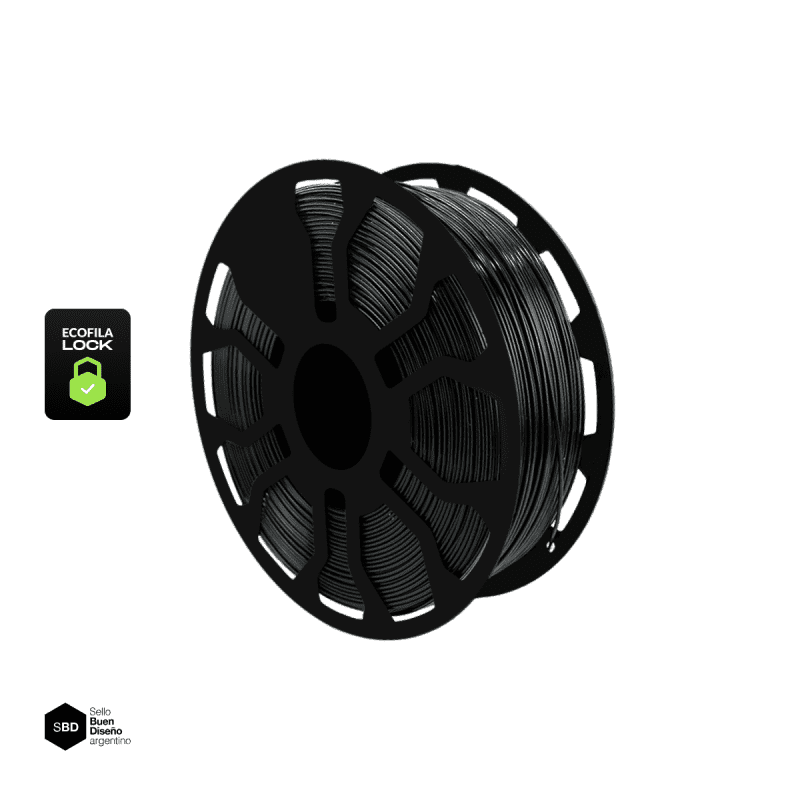 PLA Hellbot 1KG 1,75mm - Negro - LOCK