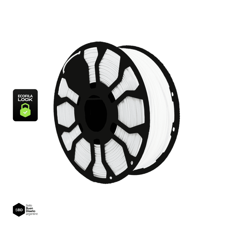 PLA Hellbot 1KG 1,75mm - Blanco - LOCK