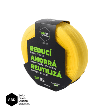 Recarga Ecofila Hellbot PLA - Amarillo