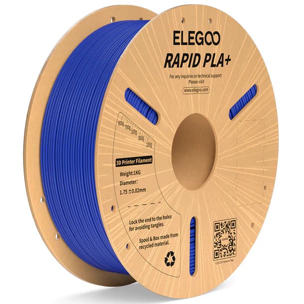 FILAMENTO ELEGOO RAPIDO PLA+ -1.75mm-1KG-AZUL 600 mm/s