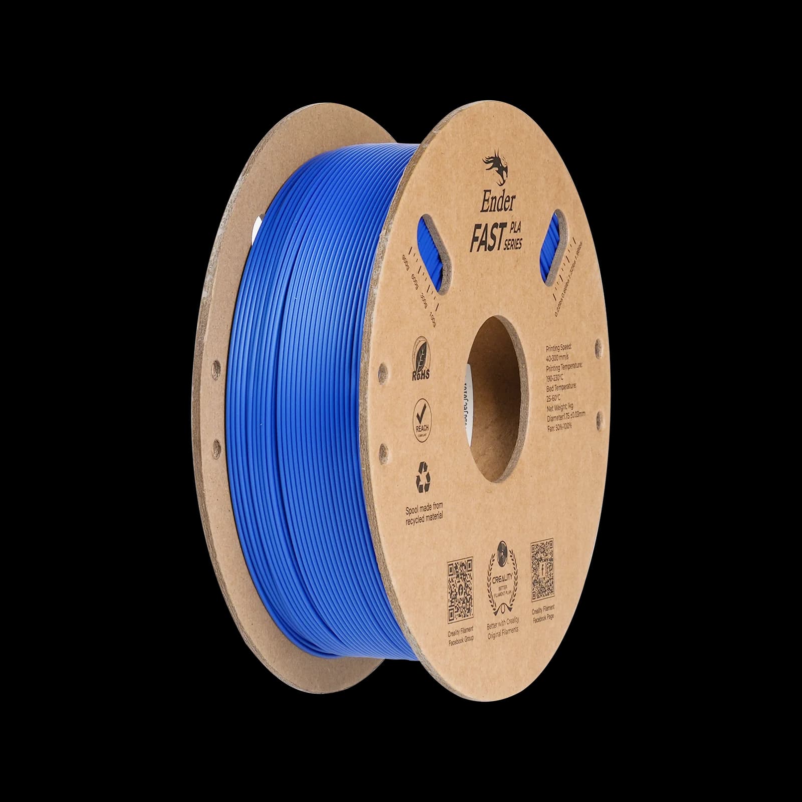 FILAMENTO CREALITY ENDER FAST PLA AZUL 1KG