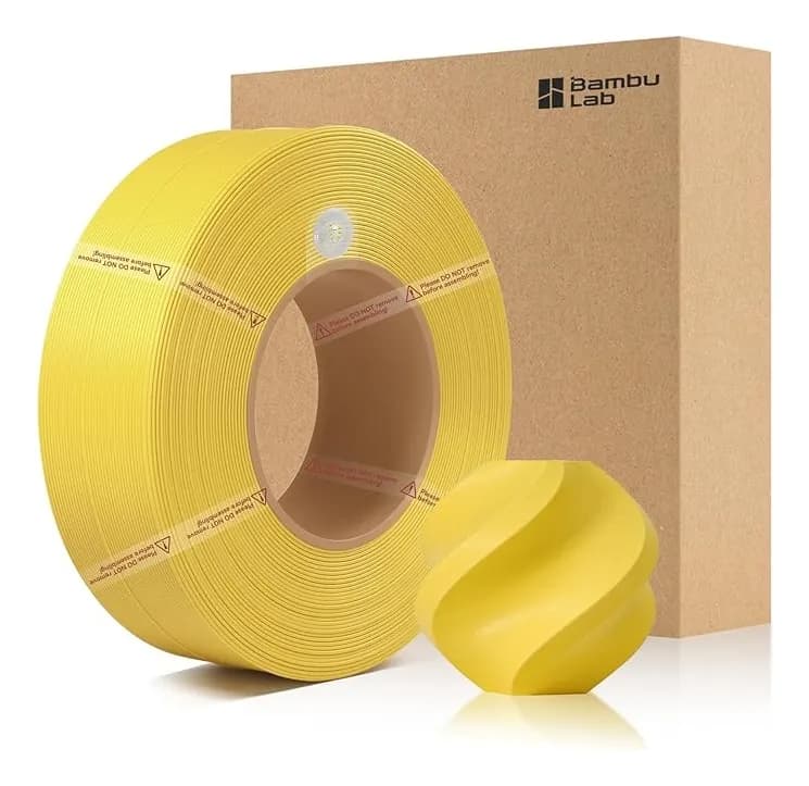Filamento Bambulab PLA Lite Recarga Amarillo 1kg