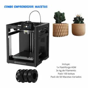 COMBO EMPRENDEDOR MACETAS Impresora 3D Flashforge Adventurer 5M Entrega Inmediata