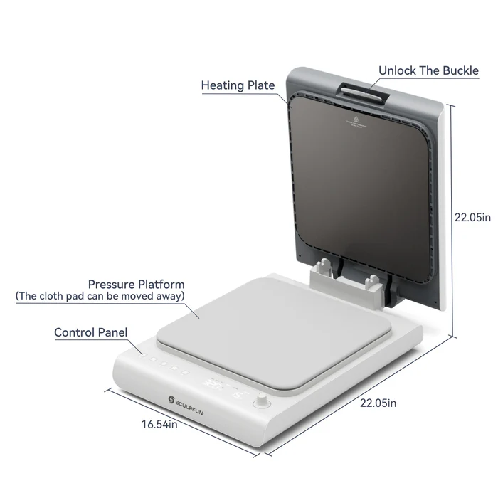SCULPFUN H1 Maquina de prensado termico automatico - Entrega Inmediata - Imagen 3