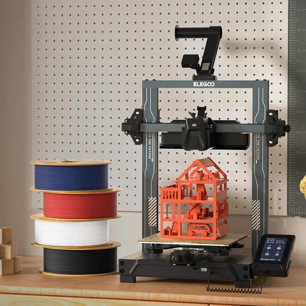 FILAMENTO ELEGOO PLA MATTE 1KG – BEIGE 1.75mm (BOBINA PLASTICA) - Imagen 5