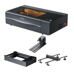 Grabadora Laser Xtool P2S 55w Co2 + RA2 Pro + Alimentador Automatico de Cinta + Base Elevadora