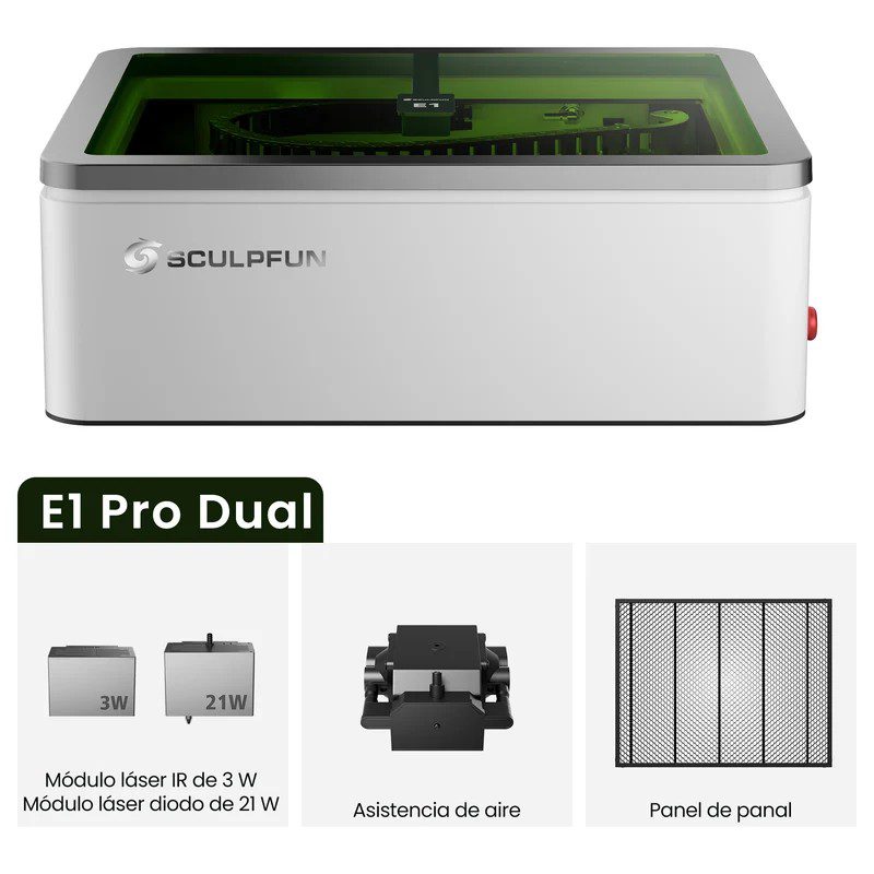 SCULPFUN E1 Pro Máquina de Grabado Láser Cerrada - Imagen 3