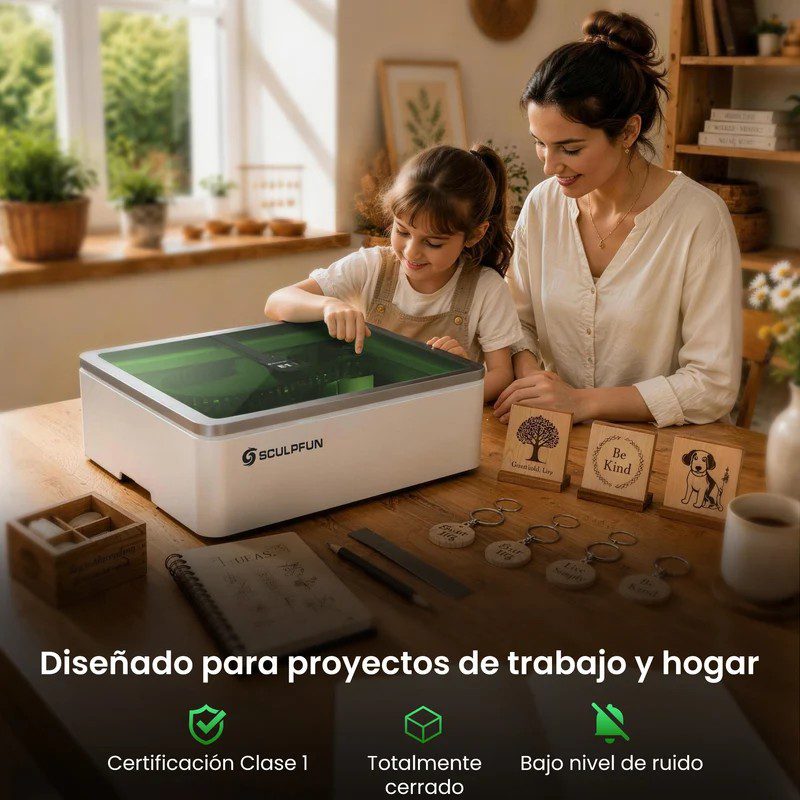SCULPFUN E1 Pro Máquina de Grabado Láser Cerrada - Imagen 7